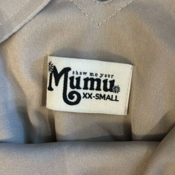 NWT SHOW ME YOUR MUMU KENDALL MAXI DRESS FLORAL BOUQUET BEIGE SIZE XXS - Picture 9 of 9